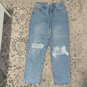 Urban outfitters distressed straight jeans